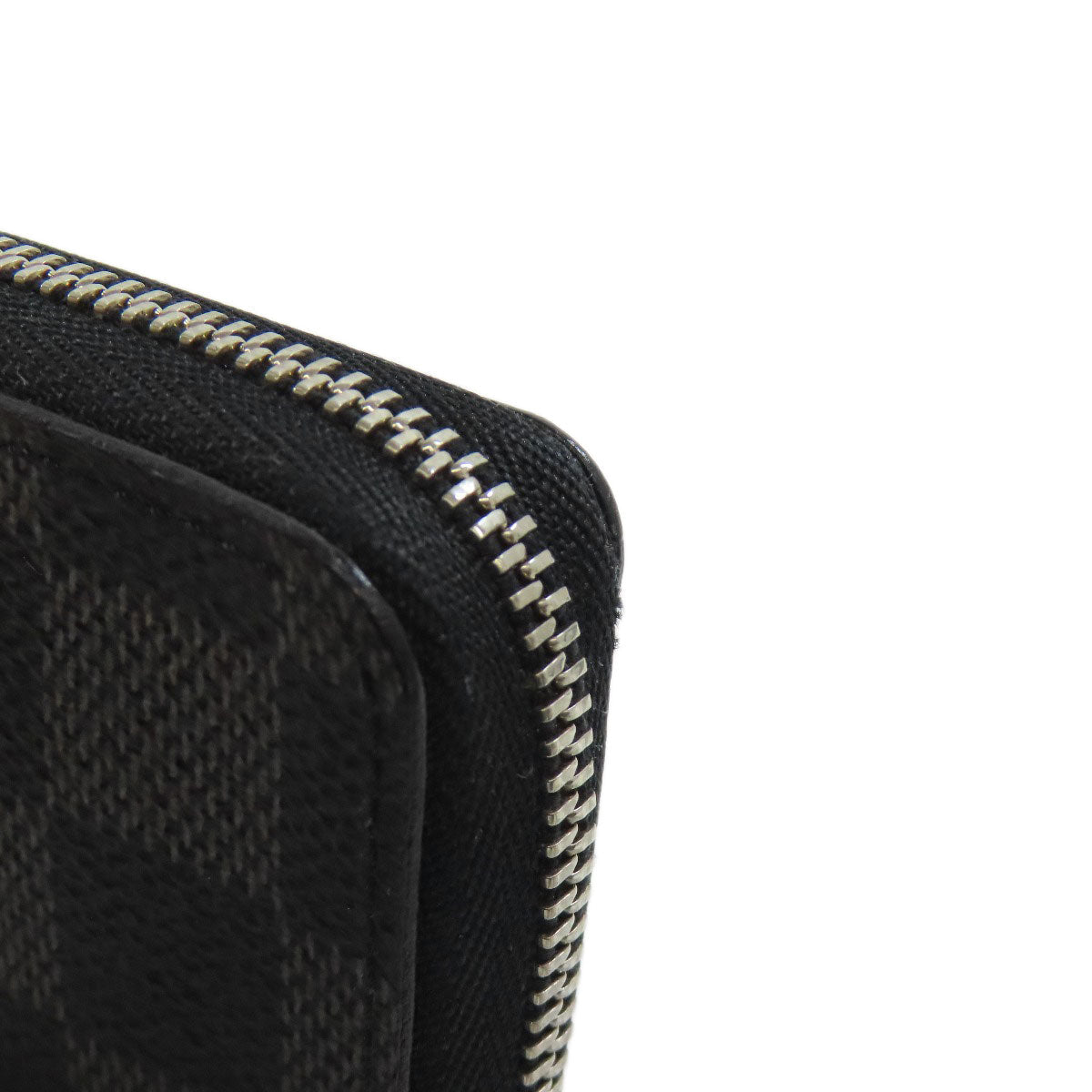 LOUIS VUITTON Coin case N63076 Damier canvas gray Zippy coin purse mens Used Authentic