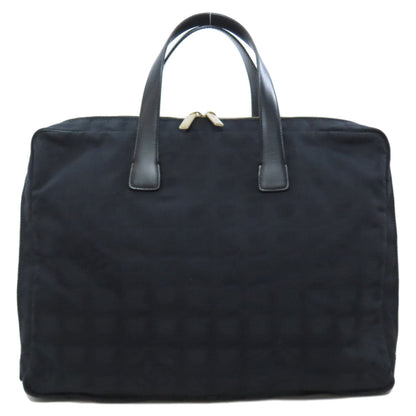 CHANEL Tote Bag Nylon black New Travel Line Tote Women Used Authentic