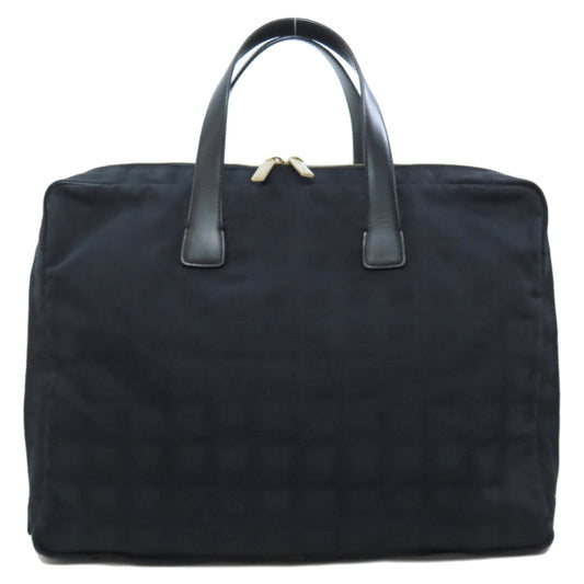 CHANEL Tote Bag Nylon black New Travel Line Tote Women Used Authentic