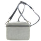 BURBERRY Shoulder Bag canvas gray logo Women Used Authentic