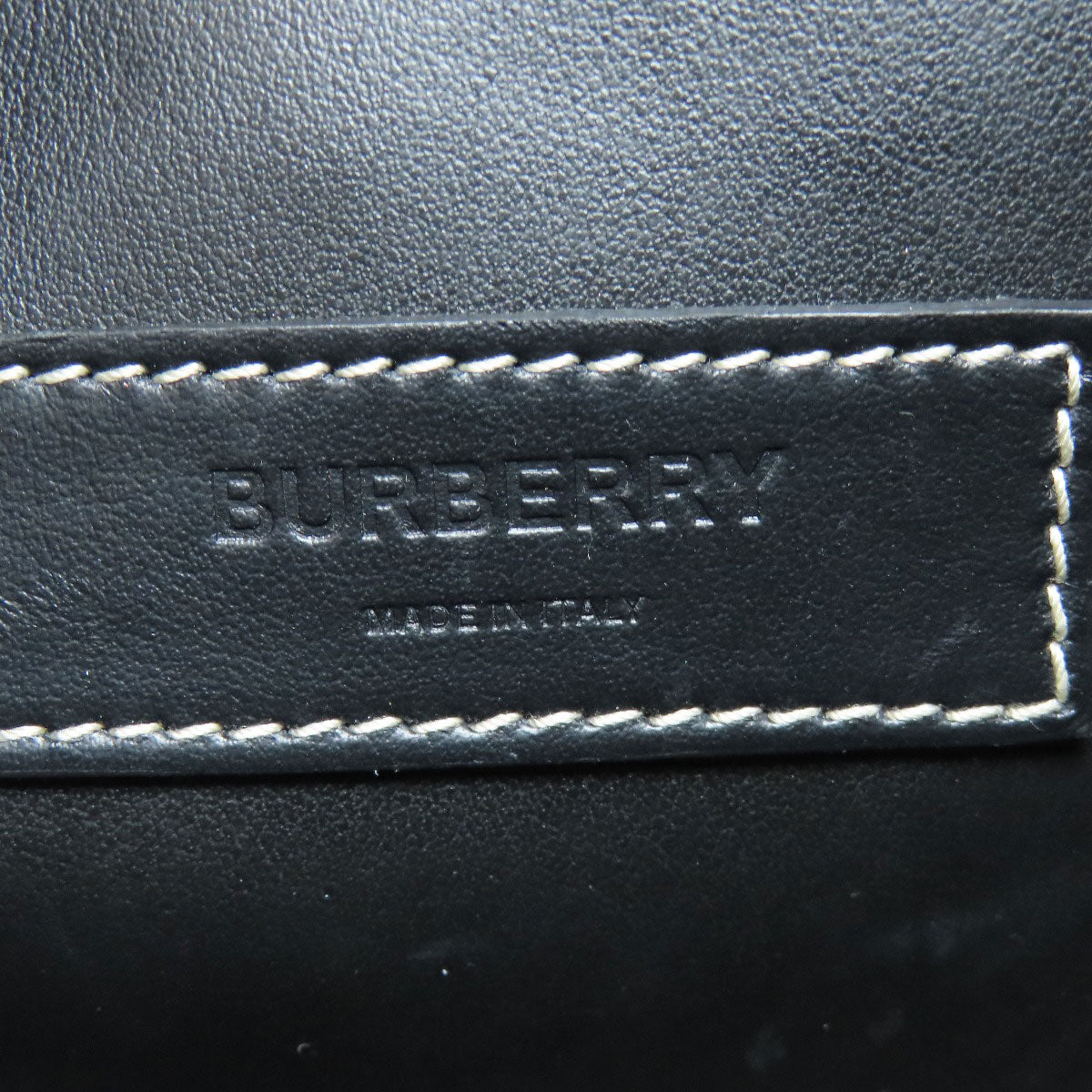BURBERRY Shoulder Bag canvas gray logo Women Used Authentic