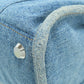 BALENCIAGA Handbag 671402 denim blue Hardware Small 2WAY Women Used Authentic