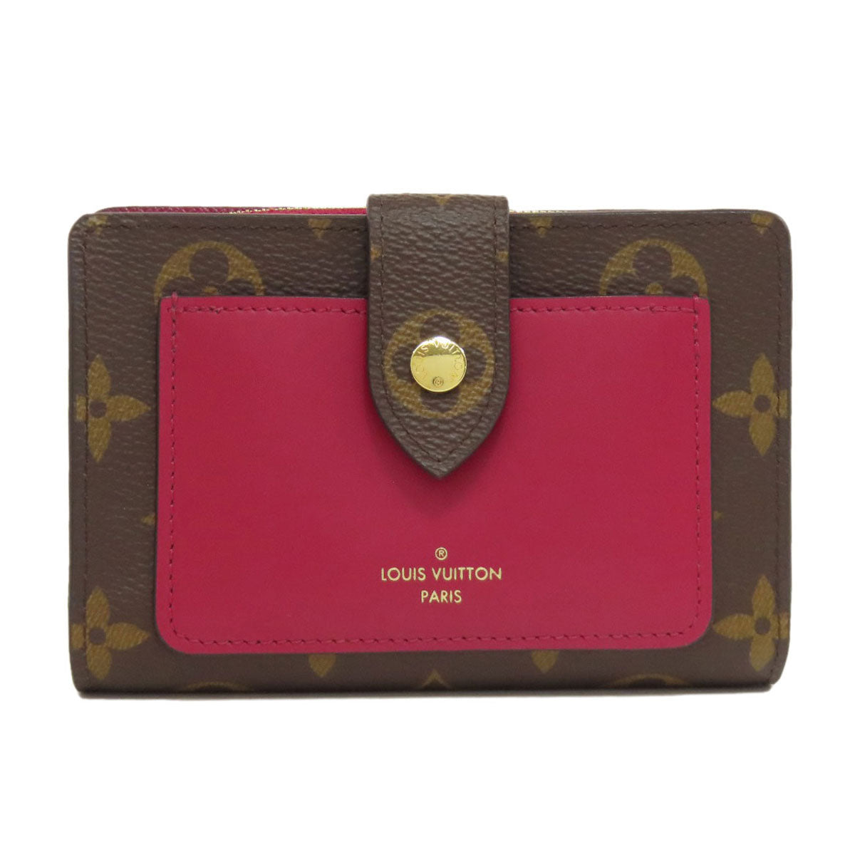 LOUIS VUITTON Bifold Wallet M69433 Monogram canvas Brown Portefeuille Juliet Women Used Authentic