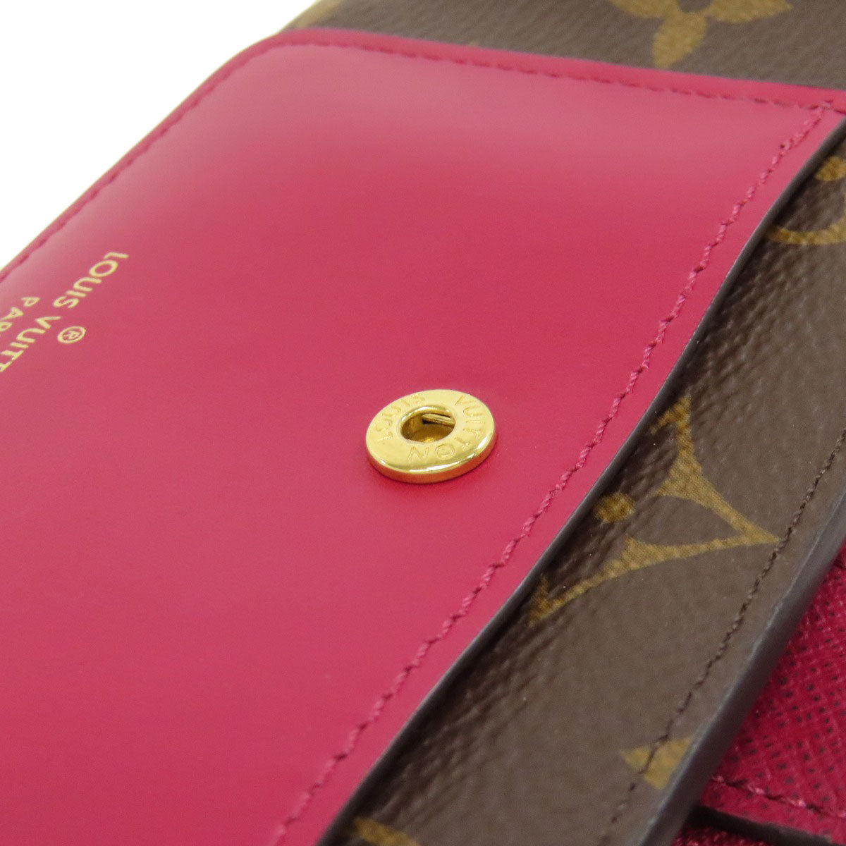 LOUIS VUITTON Bifold Wallet M69433 Monogram canvas Brown Portefeuille Juliet Women Used Authentic