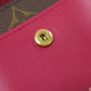 LOUIS VUITTON Bifold Wallet M69433 Monogram canvas Brown Portefeuille Juliet Women Used Authentic