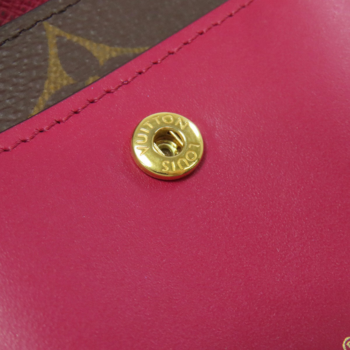 LOUIS VUITTON Bifold Wallet M69433 Monogram canvas Brown Portefeuille Juliet Women Used Authentic