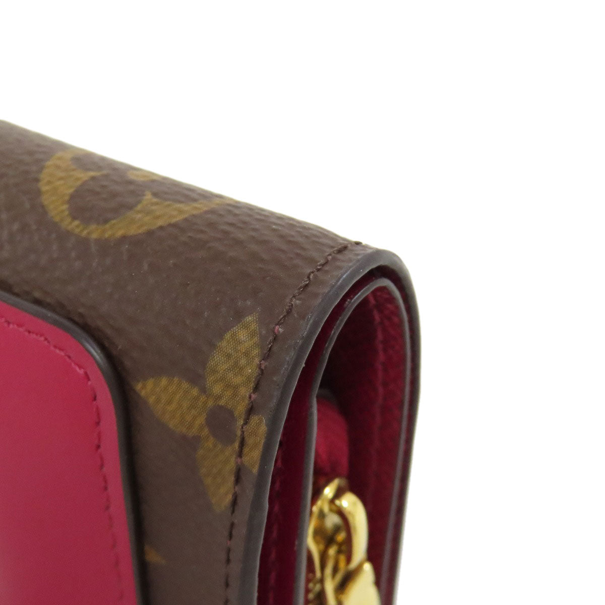 LOUIS VUITTON Bifold Wallet M69433 Monogram canvas Brown Portefeuille Juliet Women Used Authentic