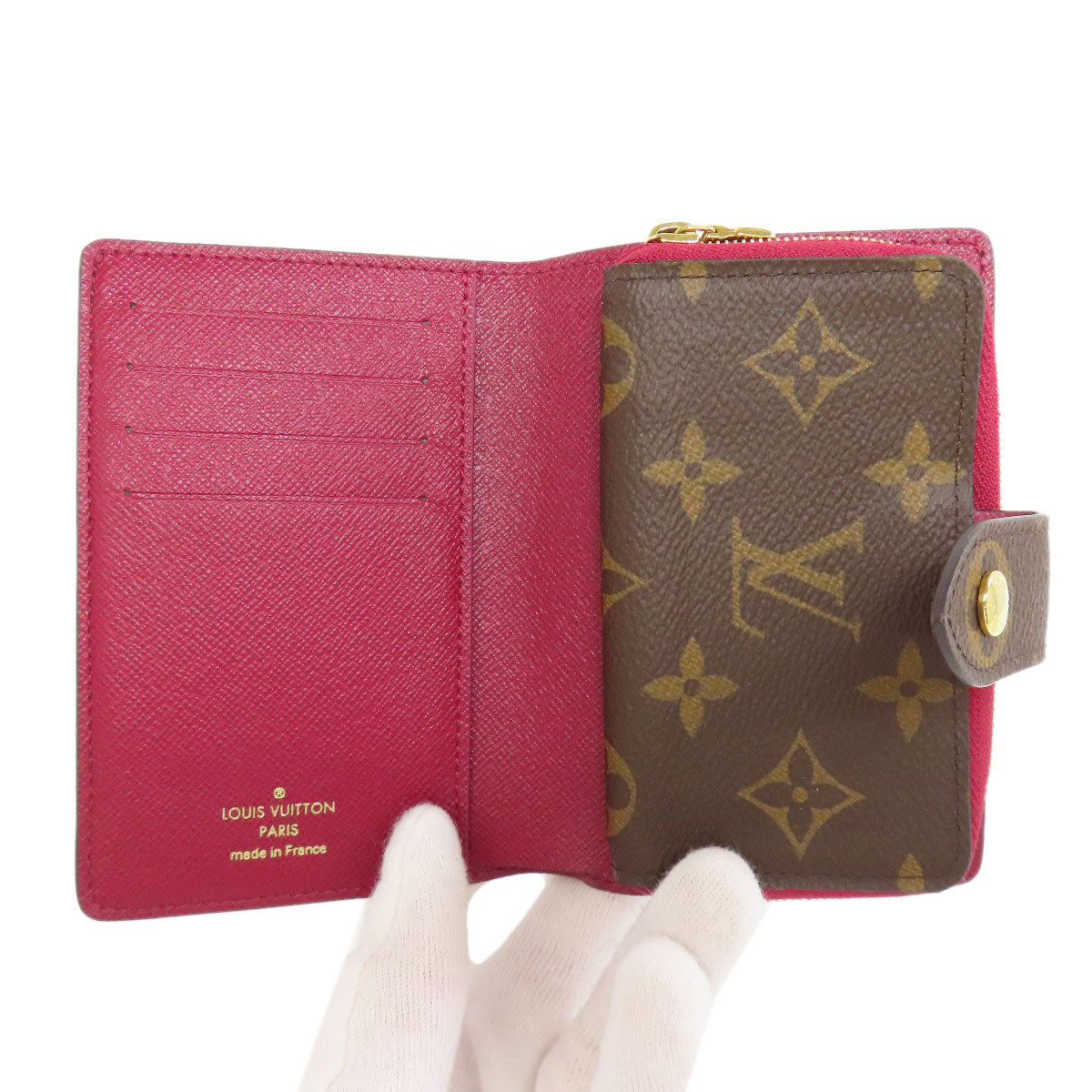 LOUIS VUITTON Bifold Wallet M69433 Monogram canvas Brown Portefeuille Juliet Women Used Authentic