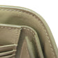 CELINE Bifold Wallet leather green Medium strap wallet Women Used Authentic