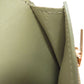 CELINE Bifold Wallet leather green Medium strap wallet Women Used Authentic