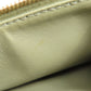 CELINE Bifold Wallet leather green Medium strap wallet Women Used Authentic
