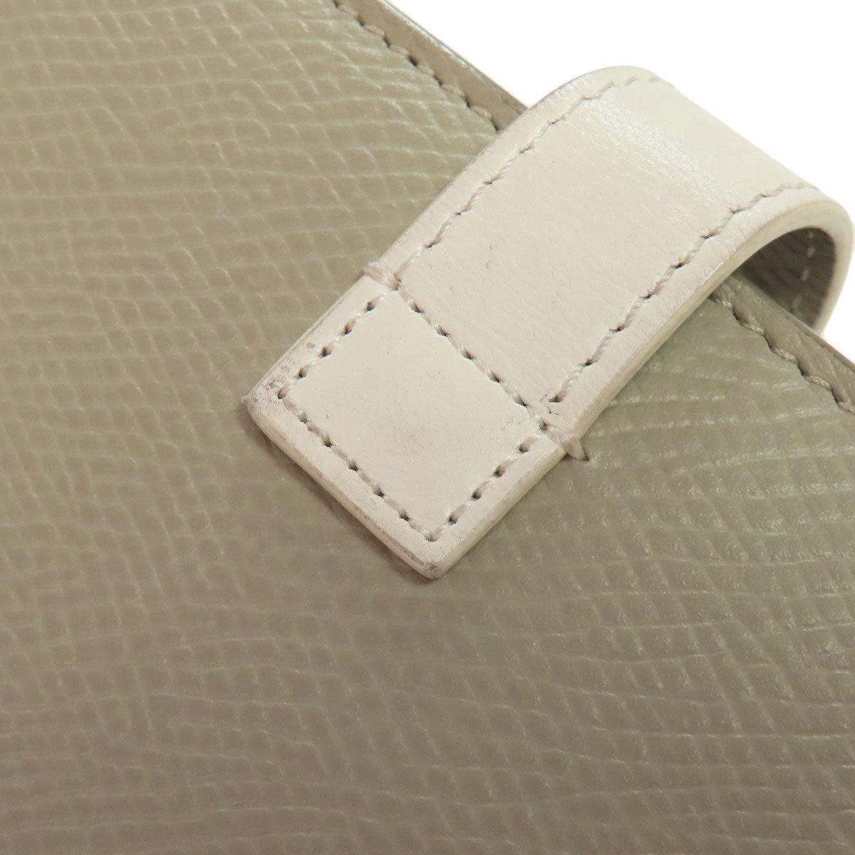 CELINE Bifold Wallet leather green Medium strap wallet Women Used Authentic