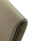 CELINE Bifold Wallet leather green Medium strap wallet Women Used Authentic