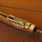 LOEWE Bifold Wallet Calfskin Brown Repeat Bar Tikal Wallet Small Women Used Authentic