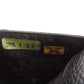CHANEL Bifold Wallet Grained Calfskin Skin black Chocolate bar Silver Metal Women Used Authentic