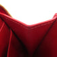 CELINE Coin case leather Red CMetal Women Used Authentic