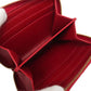 CELINE Coin case leather Red CMetal Women Used Authentic