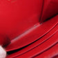 CELINE Coin case leather Red CMetal Women Used Authentic