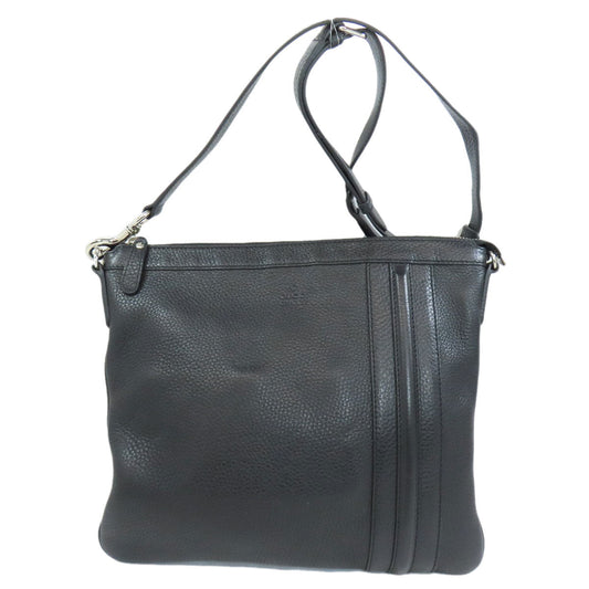 GUCCI Shoulder Bag 233329 leather black Long shoulder Women Used Authentic