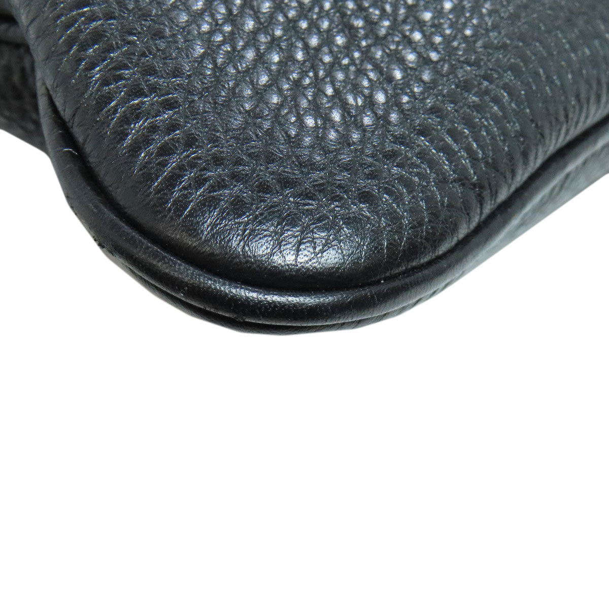 GUCCI Shoulder Bag 233329 leather black Long shoulder Women Used Authentic