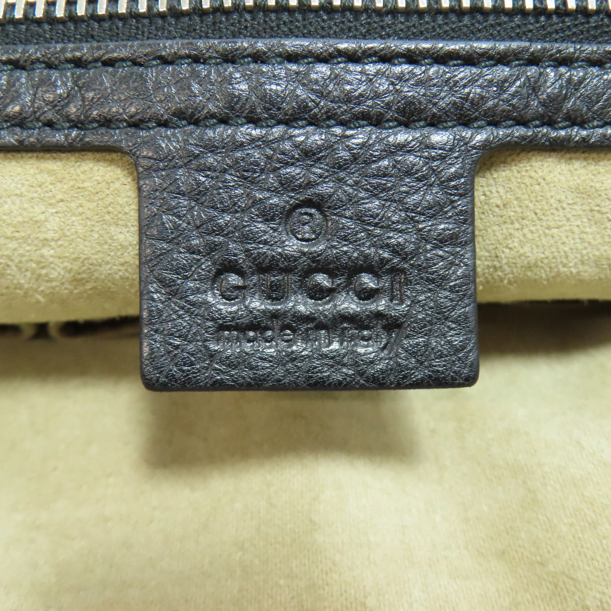 GUCCI Shoulder Bag 233329 leather black Long shoulder Women Used Authentic