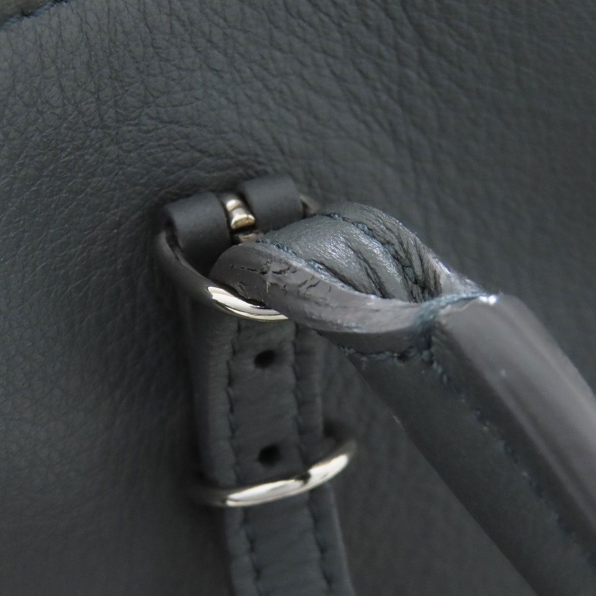 BALENCIAGA Tote Bag 432596 Calfskin gray Paper B4 Zip Around 2WAY Women Used Authentic