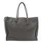 BALENCIAGA Tote Bag 432596 Calfskin gray Paper B4 Zip Around 2WAY Women Used Authentic