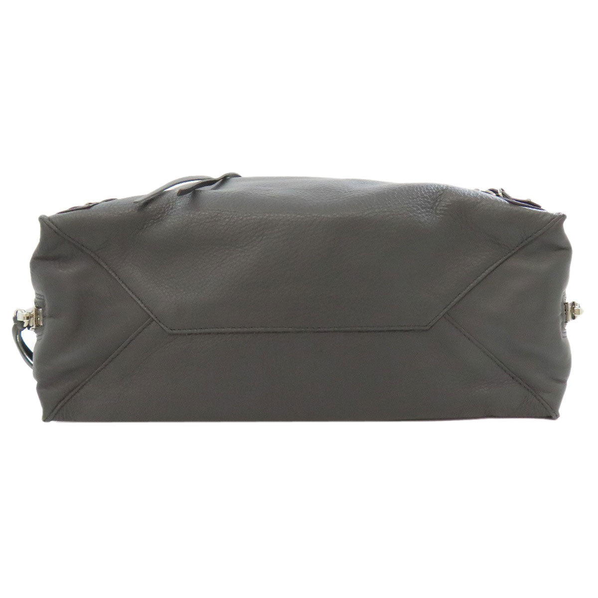 BALENCIAGA Tote Bag 432596 Calfskin gray Paper B4 Zip Around 2WAY Women Used Authentic