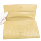 CELINE Long Wallet Purse leather beige logo Women Used Authentic