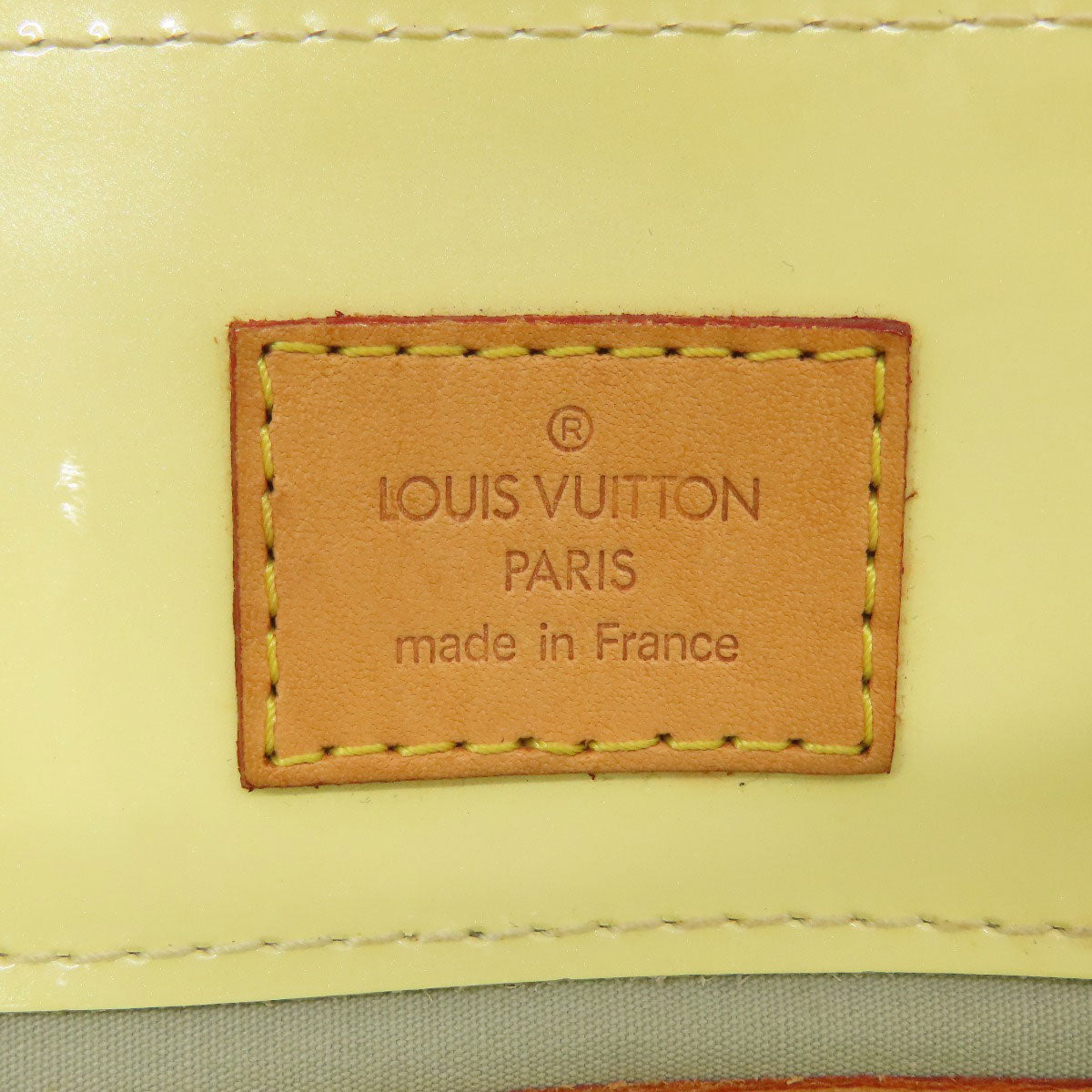 LOUIS VUITTON Handbag M91336 Vernis yellow Lead PM Women Used Authentic