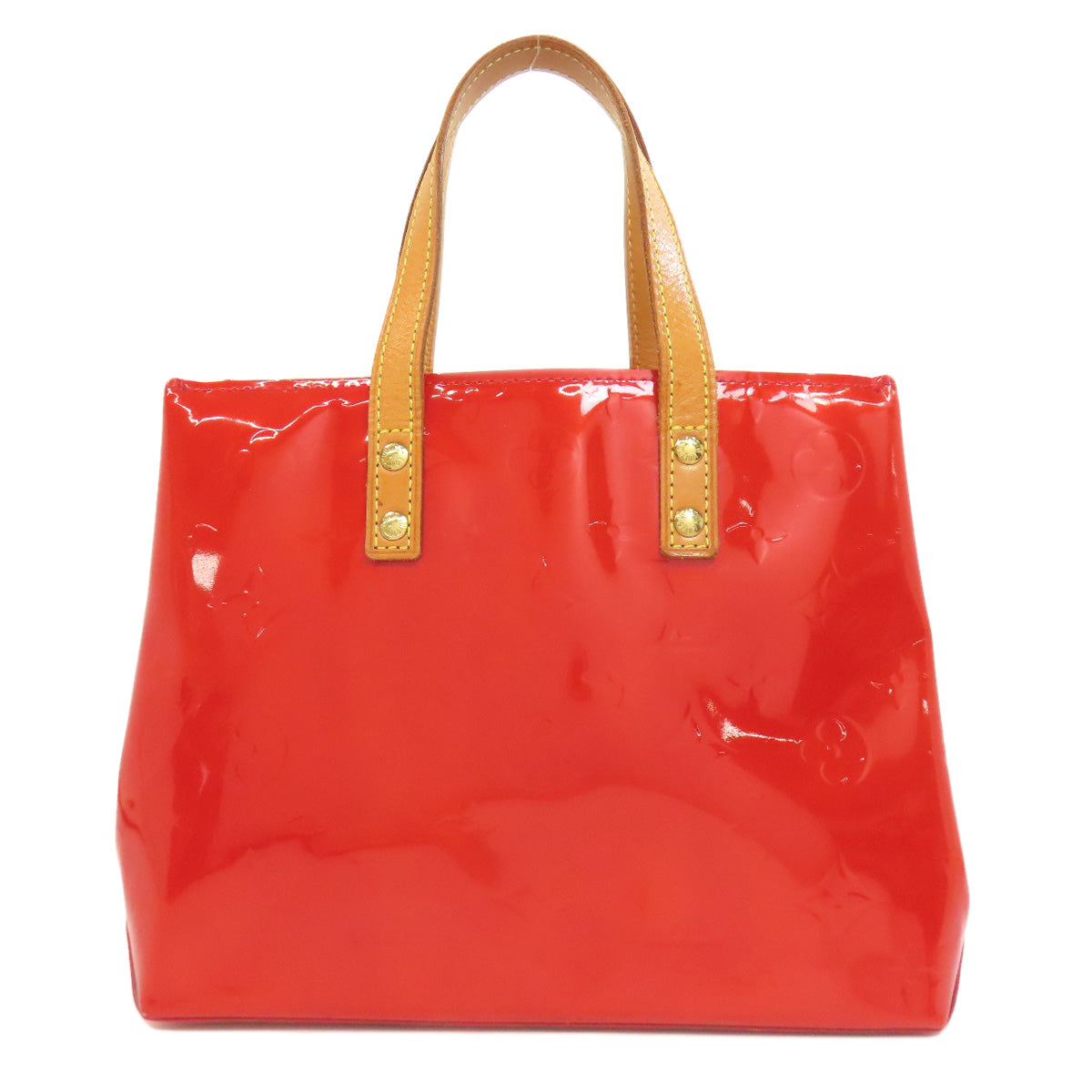 LOUIS VUITTON Handbag M91088 Vernis Red Lead PM Women Used Authentic