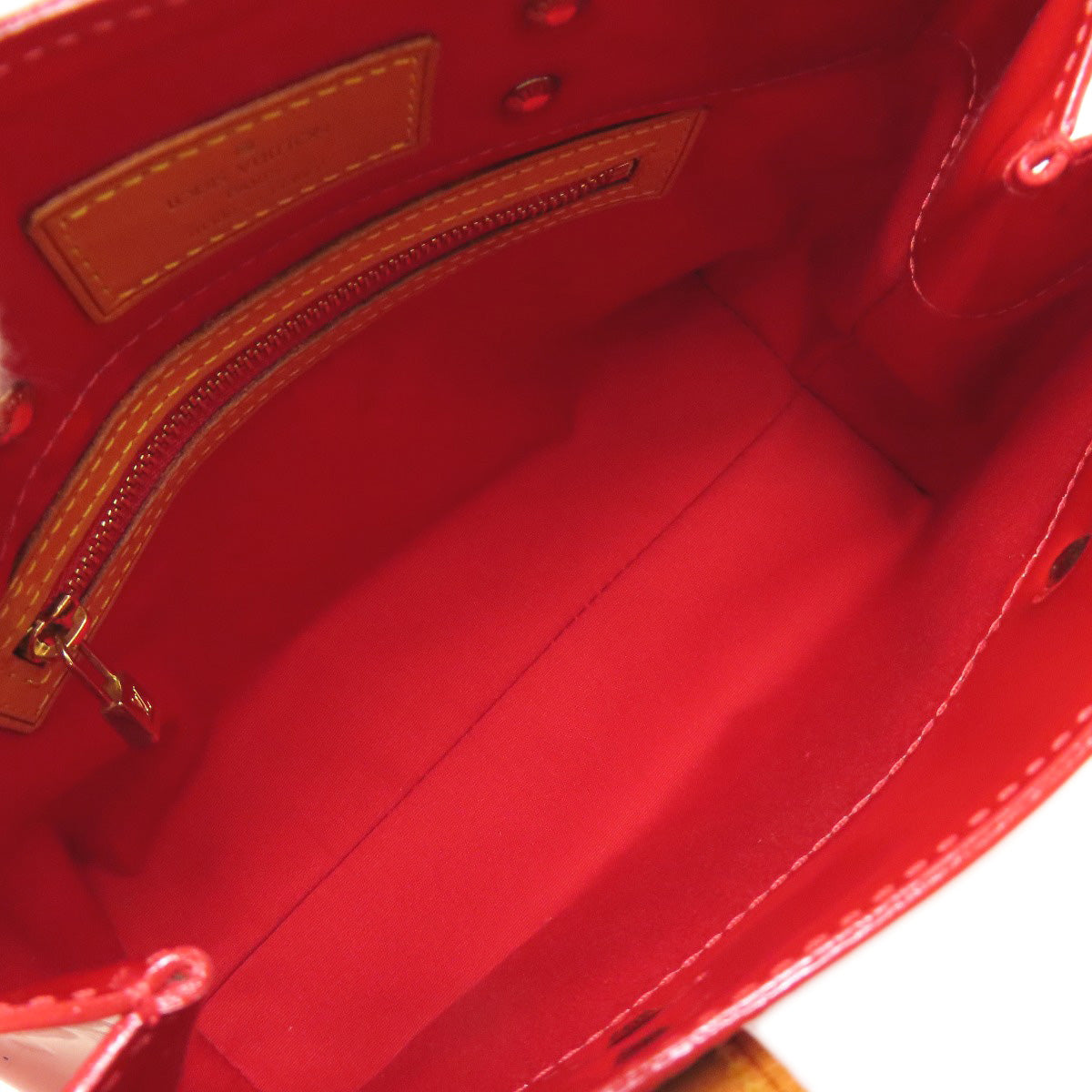 LOUIS VUITTON Handbag M91088 Vernis Red Lead PM Women Used Authentic