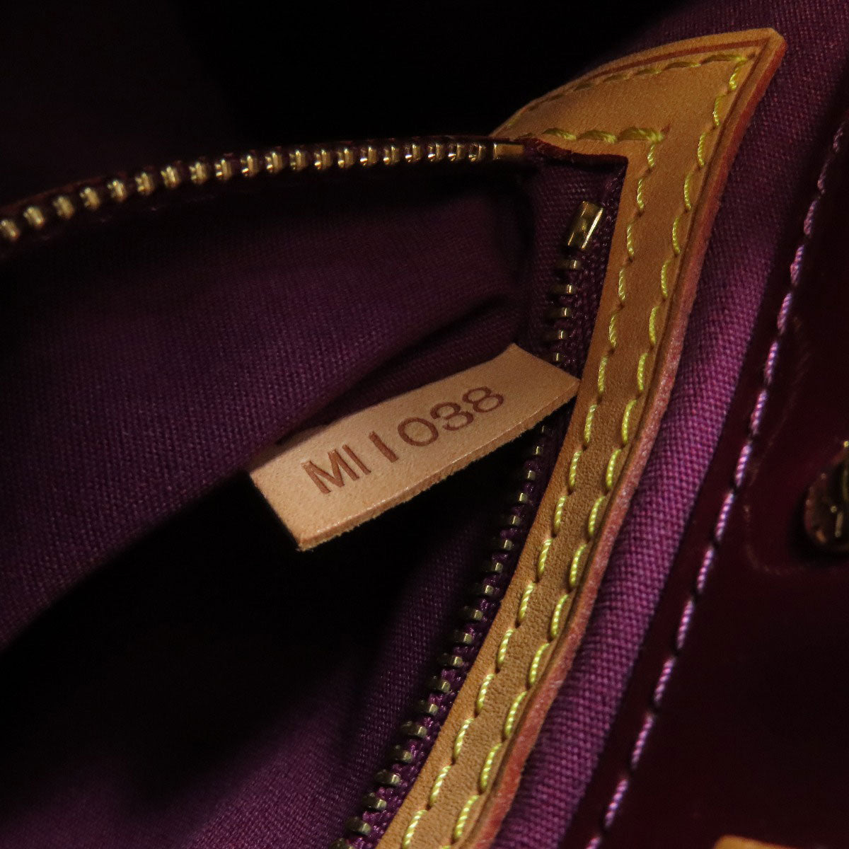 LOUIS VUITTON Handbag M93578 Vernis purple Lead PM Women Used Authentic
