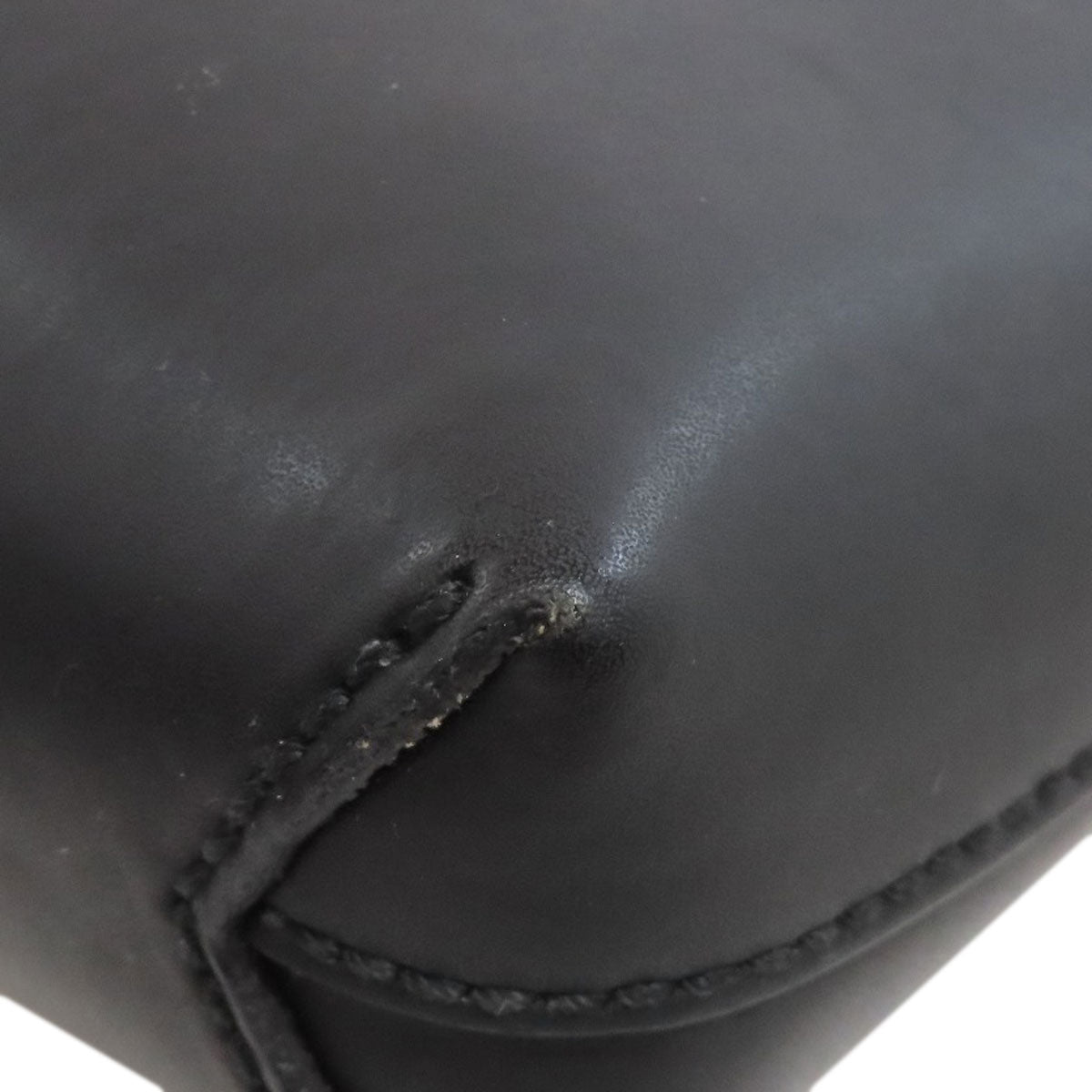 GUCCI Shoulder Bag 474139 PVC black GG Shelly line Women Used Authentic