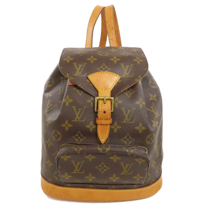 LOUIS VUITTON Backpack M51136 Monogram canvas Brown MontsourisMM Women Used Authentic