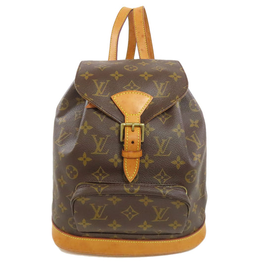 LOUIS VUITTON Backpack M51136 Monogram canvas Brown MontsourisMM Women Used Authentic