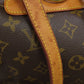LOUIS VUITTON Backpack M51136 Monogram canvas Brown MontsourisMM Women Used Authentic