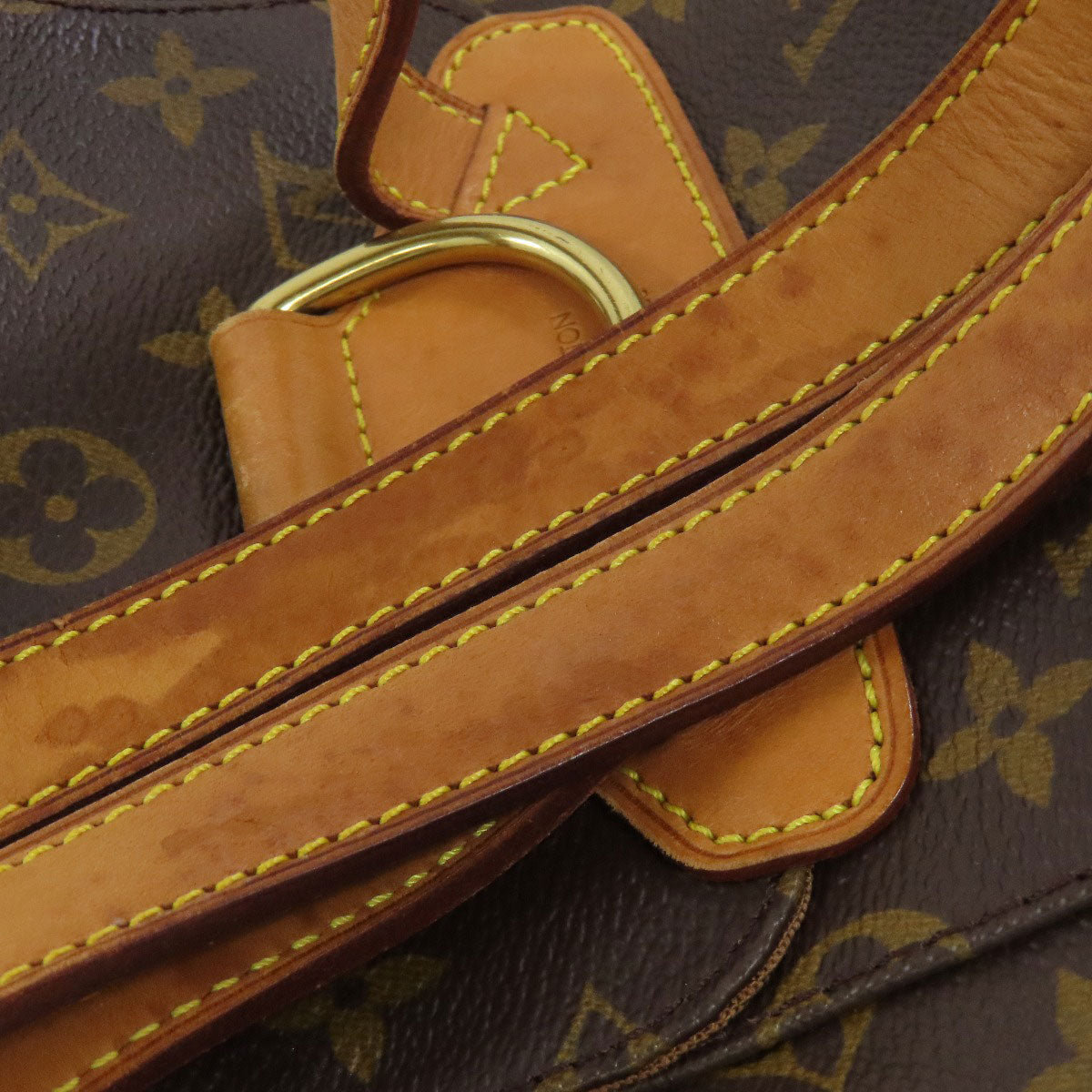 LOUIS VUITTON Backpack M51136 Monogram canvas Brown MontsourisMM Women Used Authentic