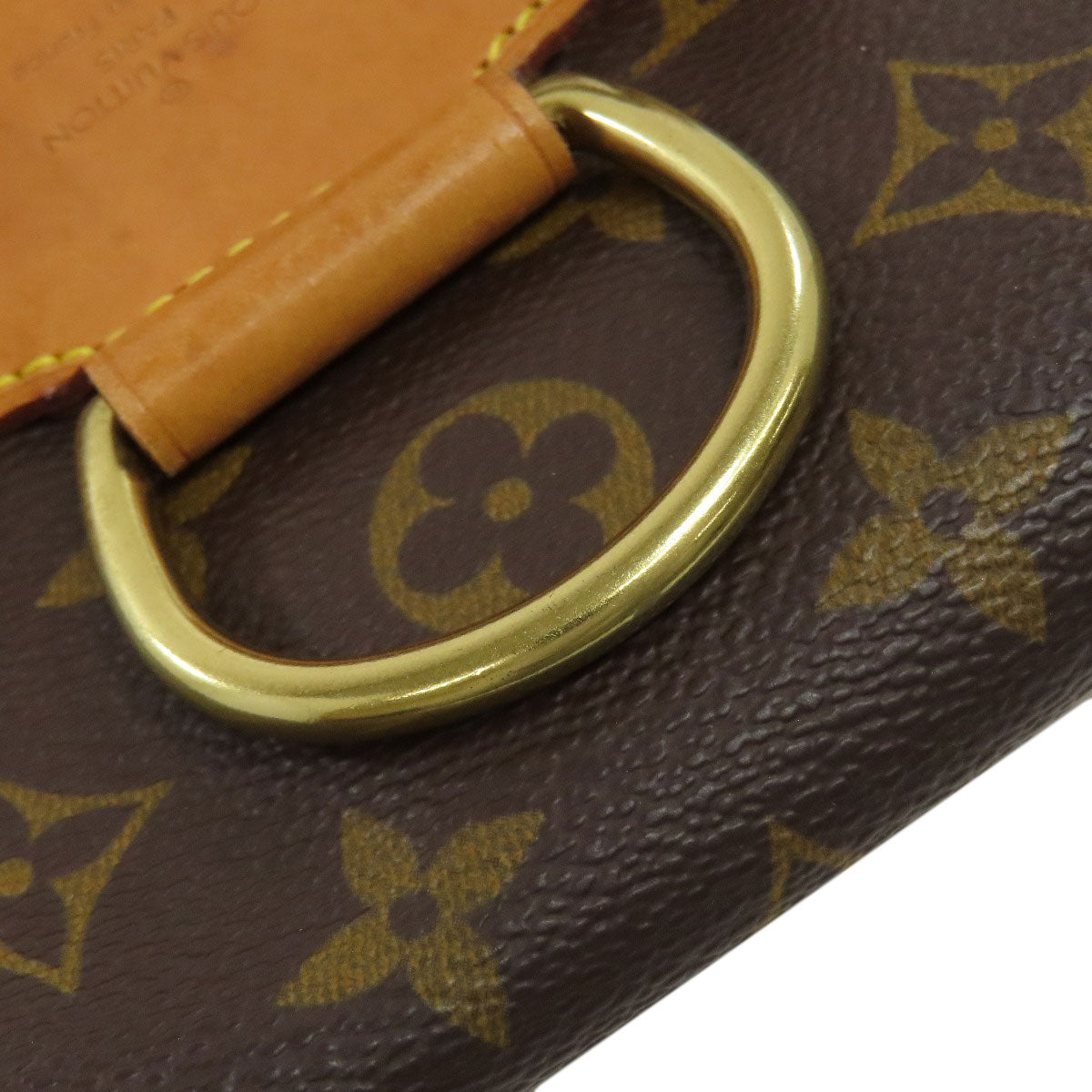 LOUIS VUITTON Backpack M51136 Monogram canvas Brown MontsourisMM Women Used Authentic