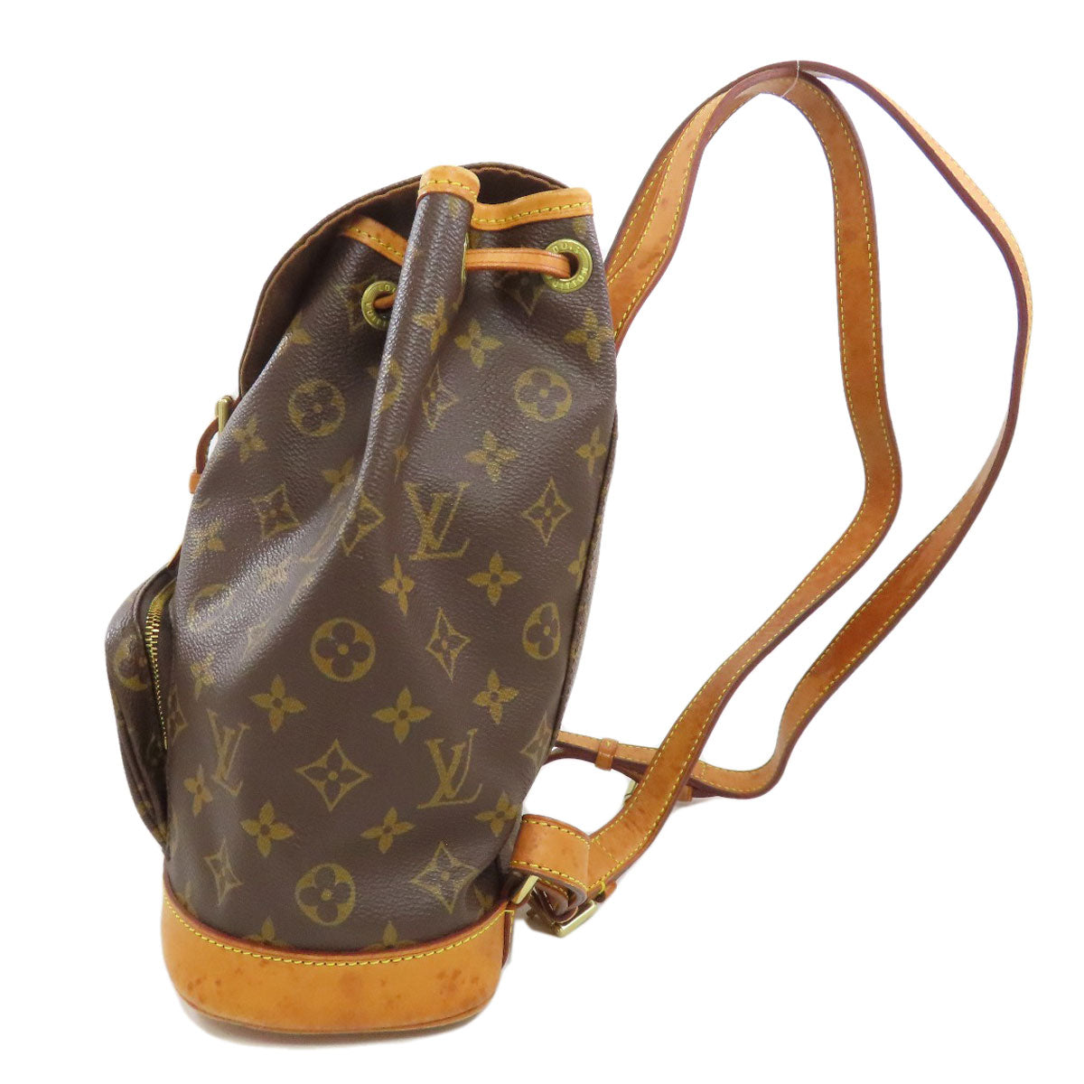 LOUIS VUITTON Backpack M51136 Monogram canvas Brown MontsourisMM Women Used Authentic