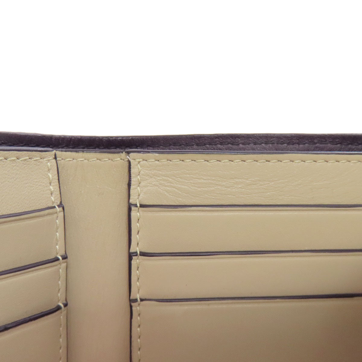 LOEWE Bifold Wallet Calfskin beige anagram