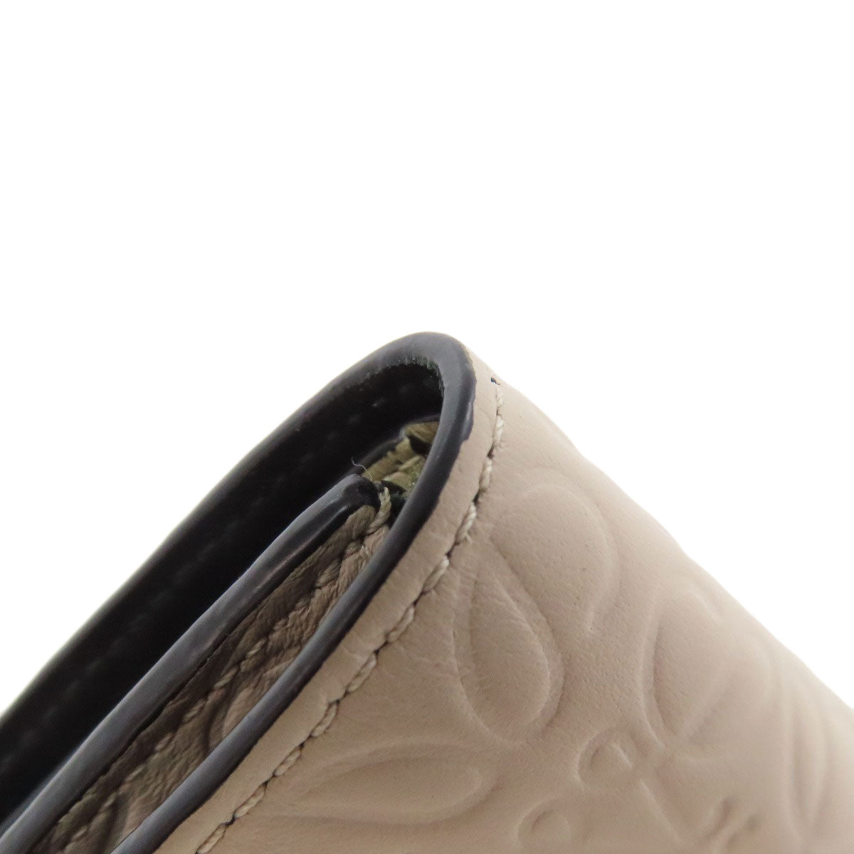 LOEWE Bifold Wallet Calfskin beige anagram
