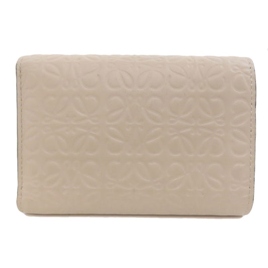 LOEWE Bifold Wallet Calfskin beige anagram
