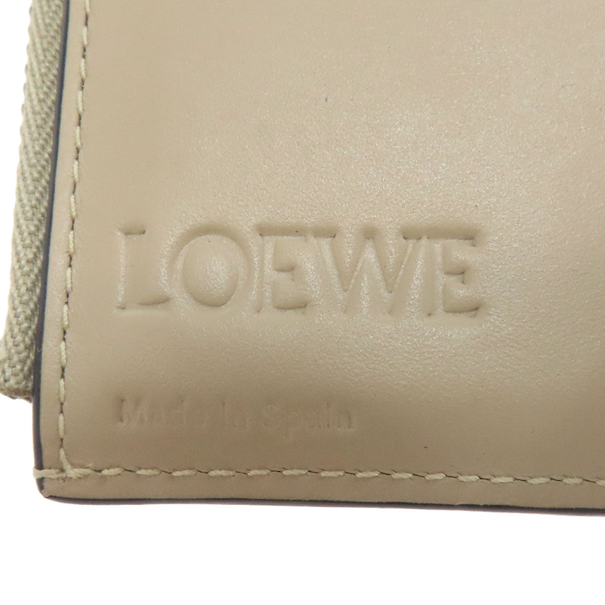 LOEWE Bifold Wallet Calfskin beige anagram