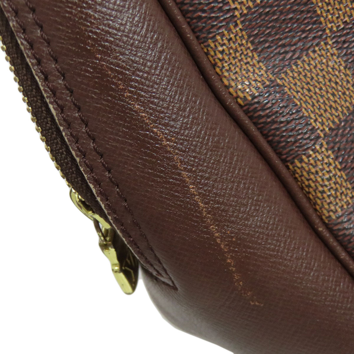 LOUIS VUITTON Handbag N51150 Damier canvas Brown Brera Women Used Authentic