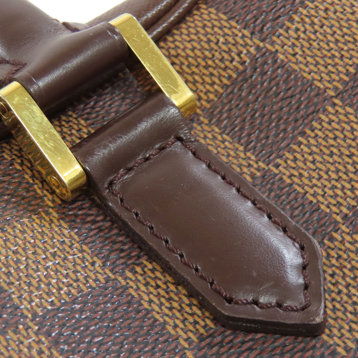 LOUIS VUITTON Handbag N51150 Damier canvas Brown Brera Women Used Authentic