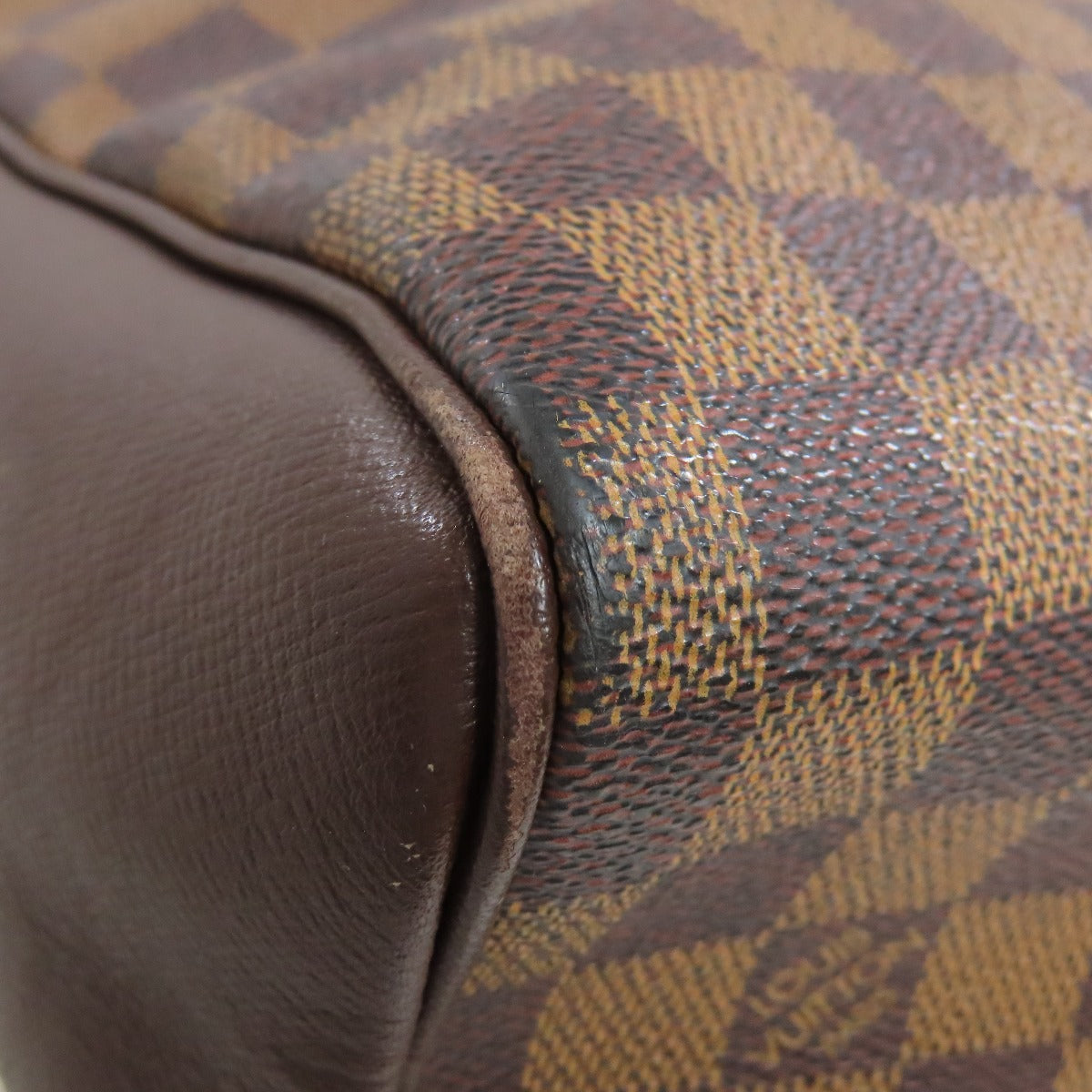 LOUIS VUITTON Handbag N51150 Damier canvas Brown Brera Women Used Authentic