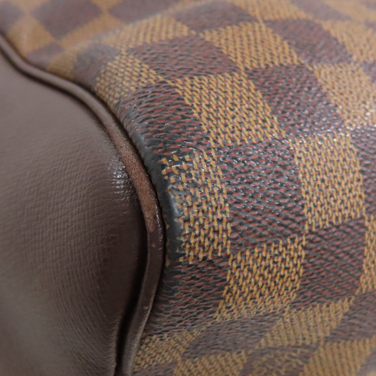 LOUIS VUITTON Handbag N51150 Damier canvas Brown Brera Women Used Authentic