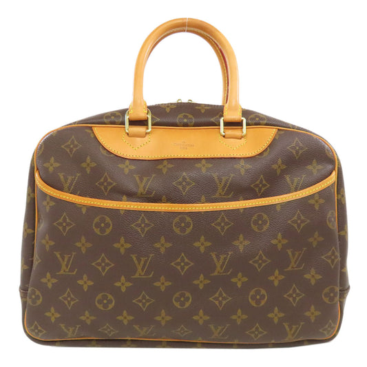 LOUIS VUITTON Handbag M47270 Monogram canvas Brown Deauville Women Used Authentic