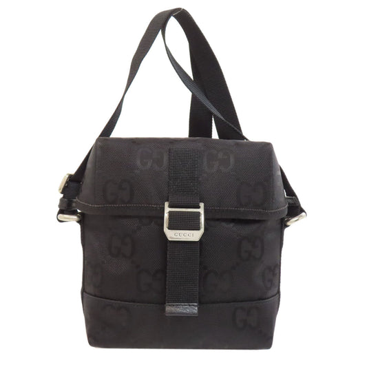 GUCCI Shoulder Bag 643858 Nylon black Off the grid Women Used Authentic